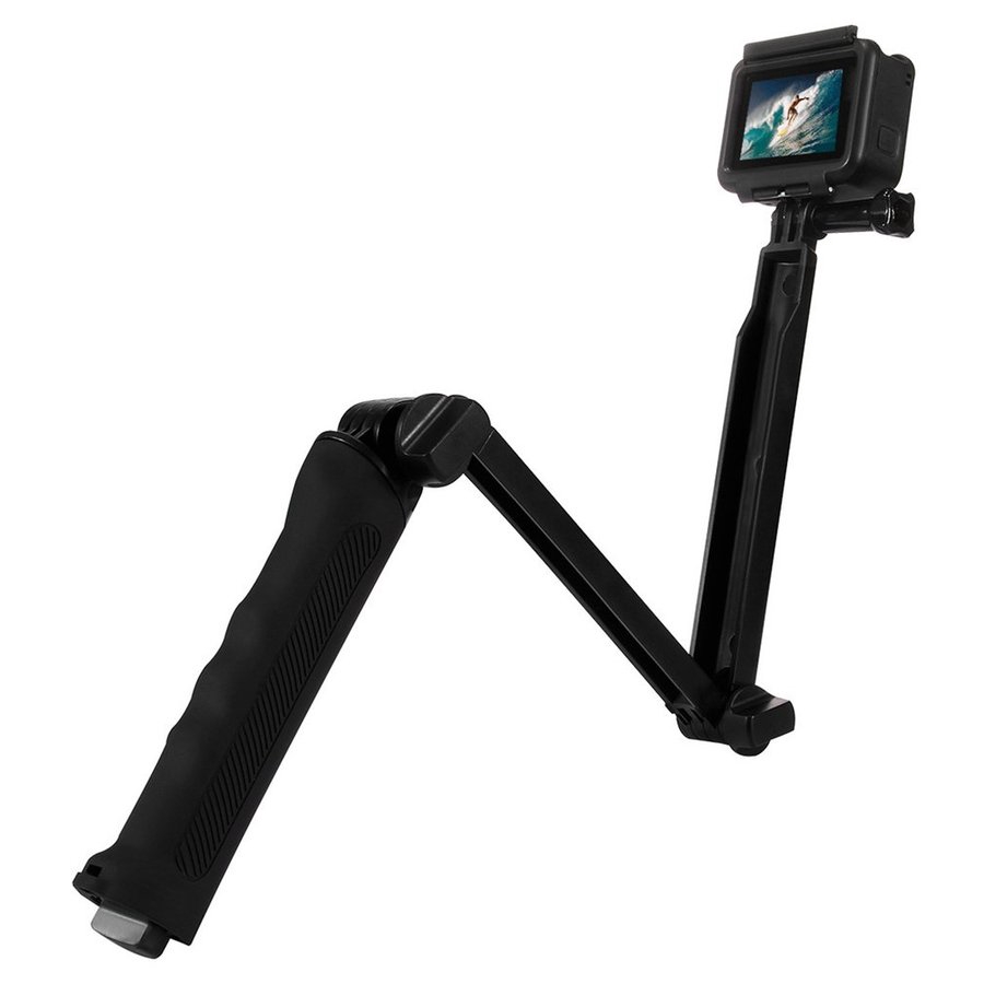 For Gopro Hero Accessories Puluz 3 Way Grip Arm Tripod Mount Selfie Stick