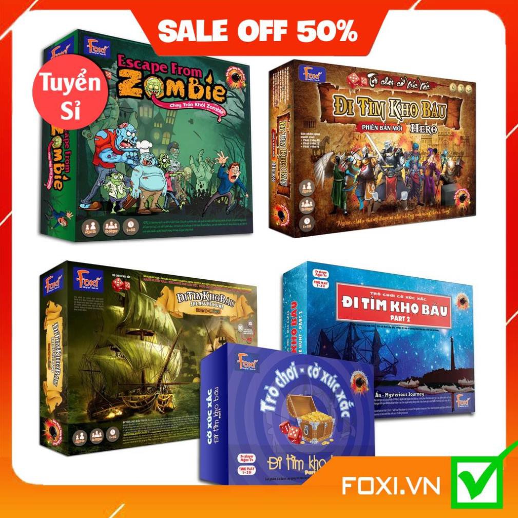 Board game-Đi tìm kho báu Foxi-đồ chơi gia đình-tương tác cao-tư duy thông minh-giao tiếp. thumbnail