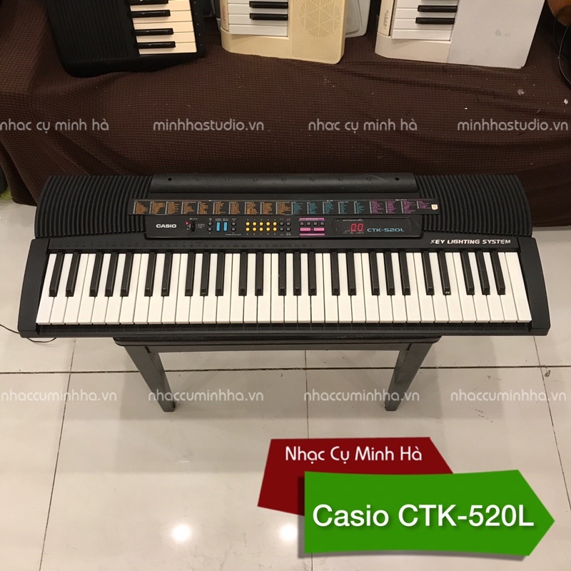 Đàn Organ Casio CTK-520L. Đàn chính hãng, ngoại hình đẹp, sử dụng hoàn hảo