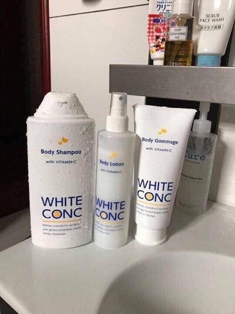 Sữa tắm trắng white conc body vitamin c