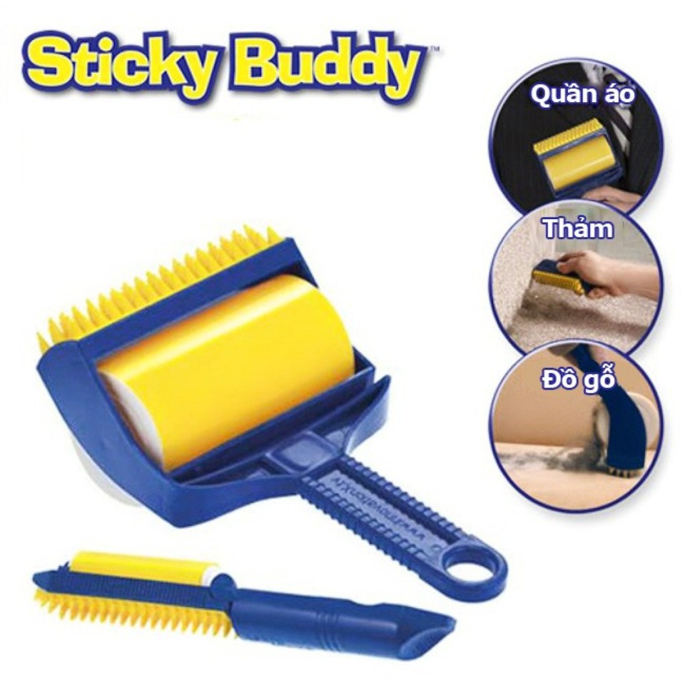Cây Lăn Bụi Quần Áo Sticky Buddy, cây lăn lông chó mèo