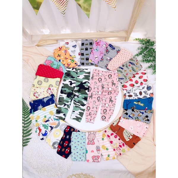 Combo 10 quần bozip DÀI cho bé trai/ bé gái