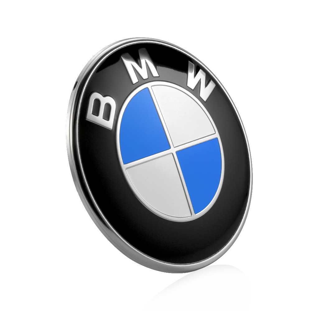 Logo trang trí cản xe hơi Bmw X1 X3 X5 X6 1 3 5 7 seri 82mm 78mm