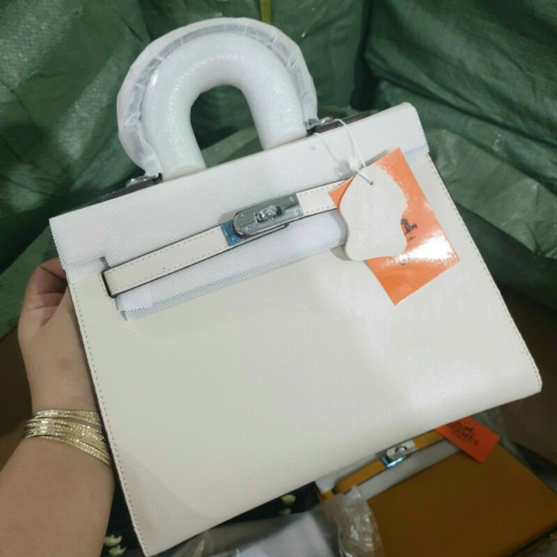 Túi H Kel.ly size 25 tag bạc kèm ổ khoá | BigBuy360 - bigbuy360.vn