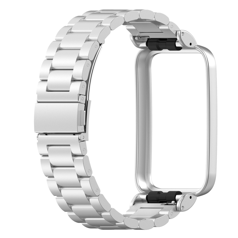 Dây Đeo Thay Thế Chất Liệu Thép Không Gỉ Thiết Kế Dạng 3 Đầu Cho Xiaomi Mi Band 7 Pro
