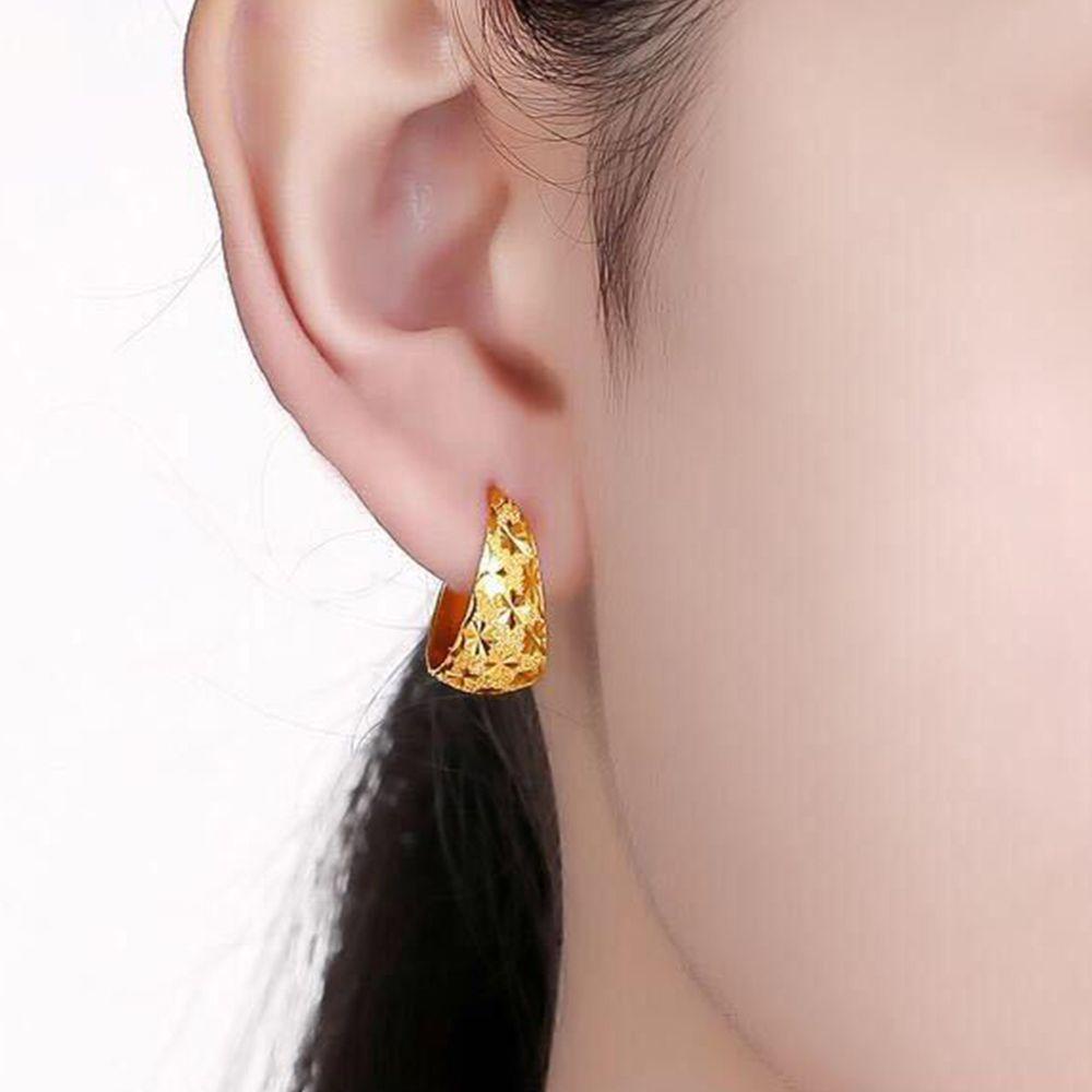 Khuyên Tai Vòng Hình Học Baroque Cá Tính Làm Quà Tặng Cho Mẹ
