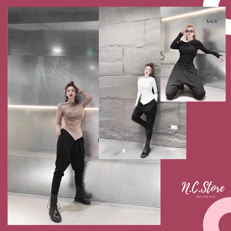 Set Áo giấy Vạt + Quần Bom cực Xinh