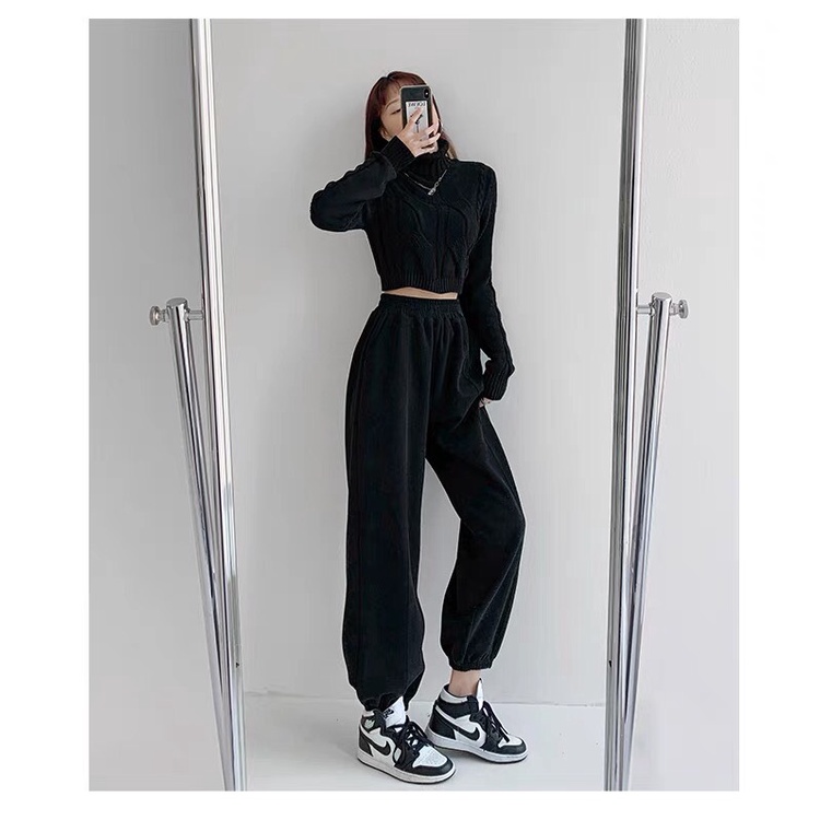 [Mã 1010FASHIONSALE1377 giảm 10K đơn 50K] Quần Jogger Bom Nỉ Unisex Form Rộng Dáng Thụng Mặc Mùa Hè