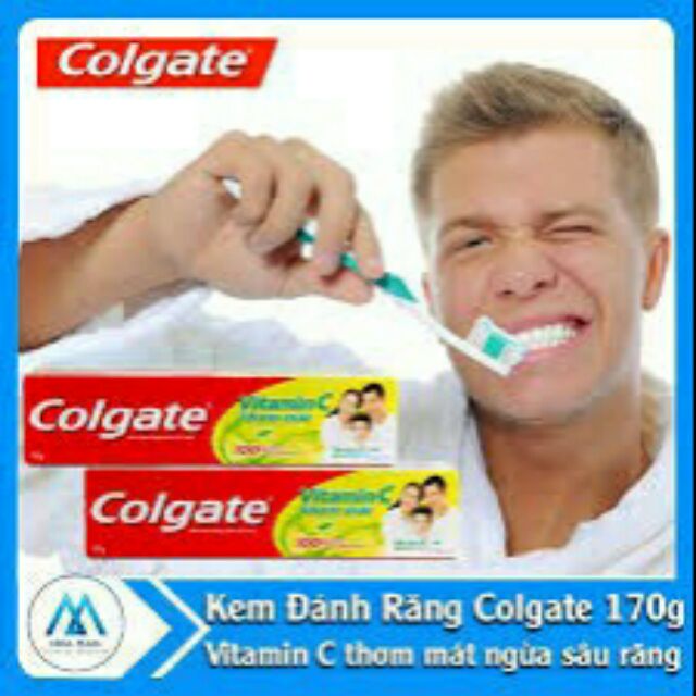 Kem đánh răng colgate Vitamin c 170g(giá mới)