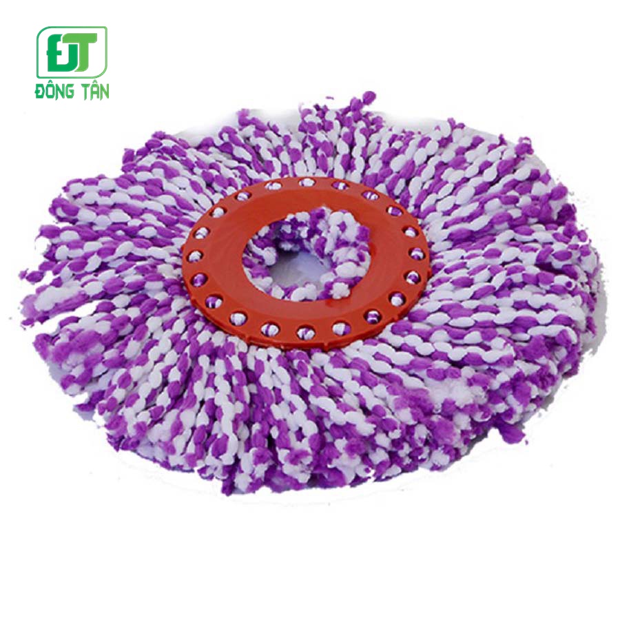 Combo 3 Bông Lau Nhà 360 Độ ĐÔNG TÂN Sợi Microfiber Loại Dày Thấm Hút Nhanh Màu Ngẫu Nhiên Sạch Hơn Bao Giờ Hết