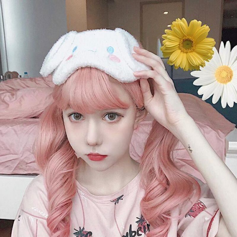 Miếng Che Mắt Ngủ Lông Nhung Hoạt Hình Sanrio Dễ Thương