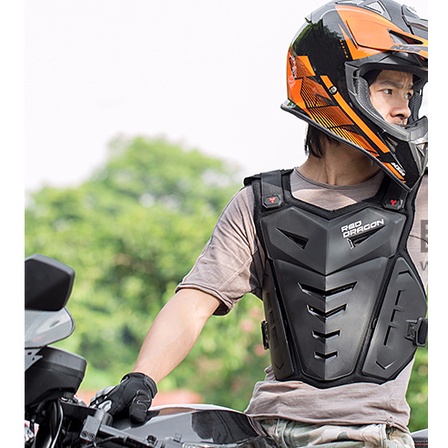 Áo giáp xe máy đi phượt Red Dragon chất lượng cao, đồ bảo hộ motor