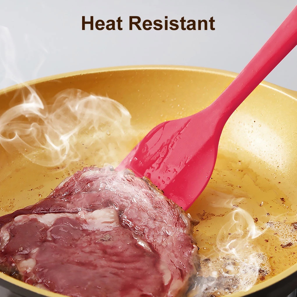 Dụng cụ làm bánh: Spatula phới trộn bột, phới dẹt silicon , muôi lật thức ăn