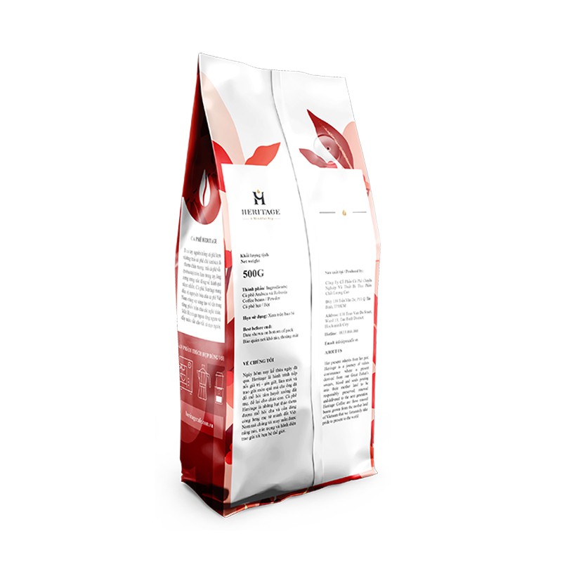 Cà phê nguyên chất Robusta Arabica Cà phê hạt/bột pha máy Heritage Hành trình H3678