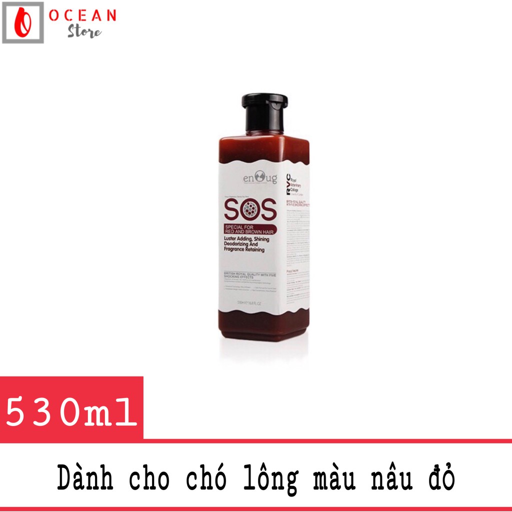 Sữa tắm SOS nâu đỏ dành riêng cho chó lông màu nâu đỏ - Sữa tắm SOS nâu đỏ 530ml