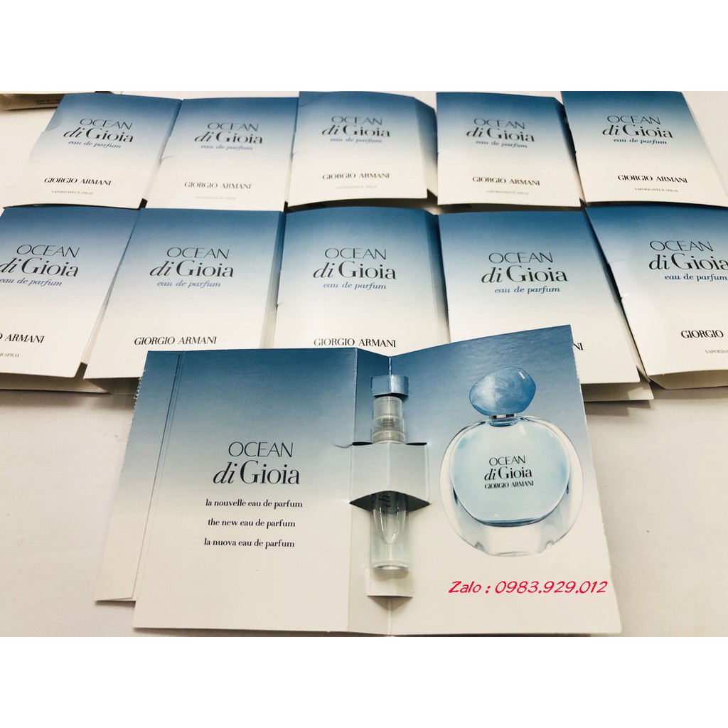 Mẫu thử Nước Hoa Vial Giorgio Armani Ocean di Gioia 2020