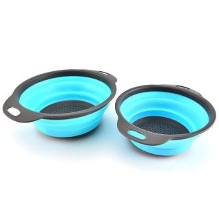 Set 2 rổ silicone gấp gọn