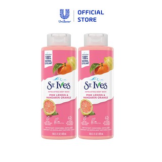 Combo 2 chai Sữa tắm dưỡng da St.Ives Cam Chanh 473ml