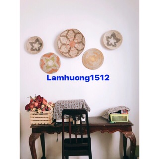 Đĩa cói treo tường