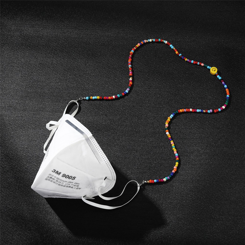 Dây đeo giữ kính/khẩu trang chuỗi hạt nhiều màu chống trượt cho nam và nữ