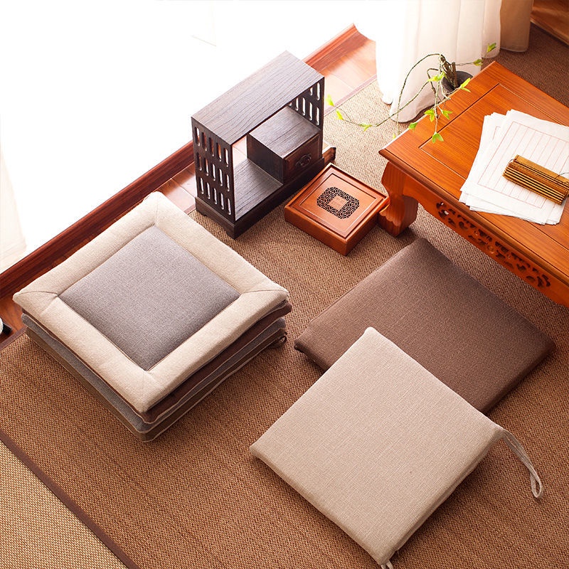 Đệm Lót Ghế Bằng Vải Tatami Thoáng Khí Phong Cách Nhật Bản