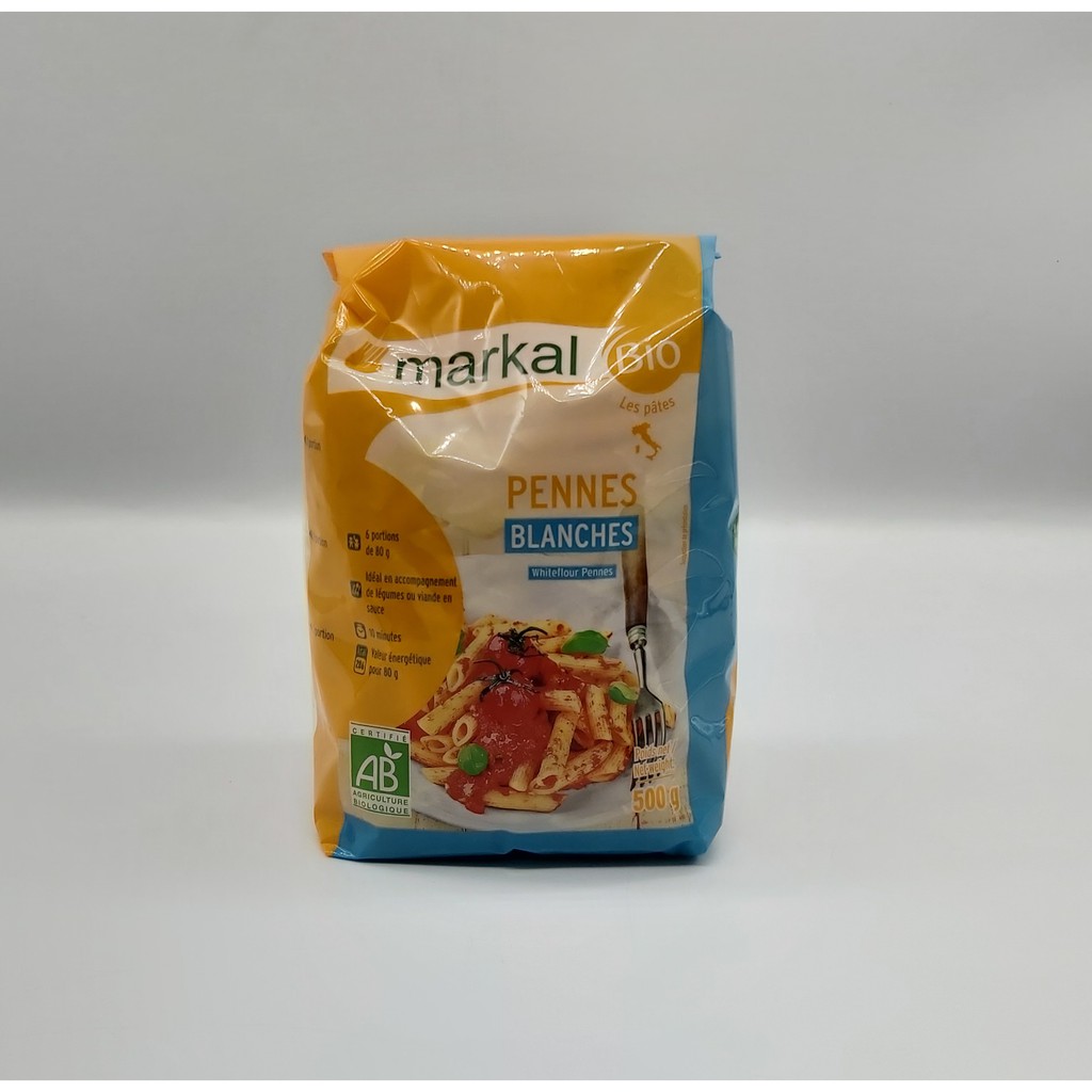 Mì ống trắng hữu cơ penne Markal