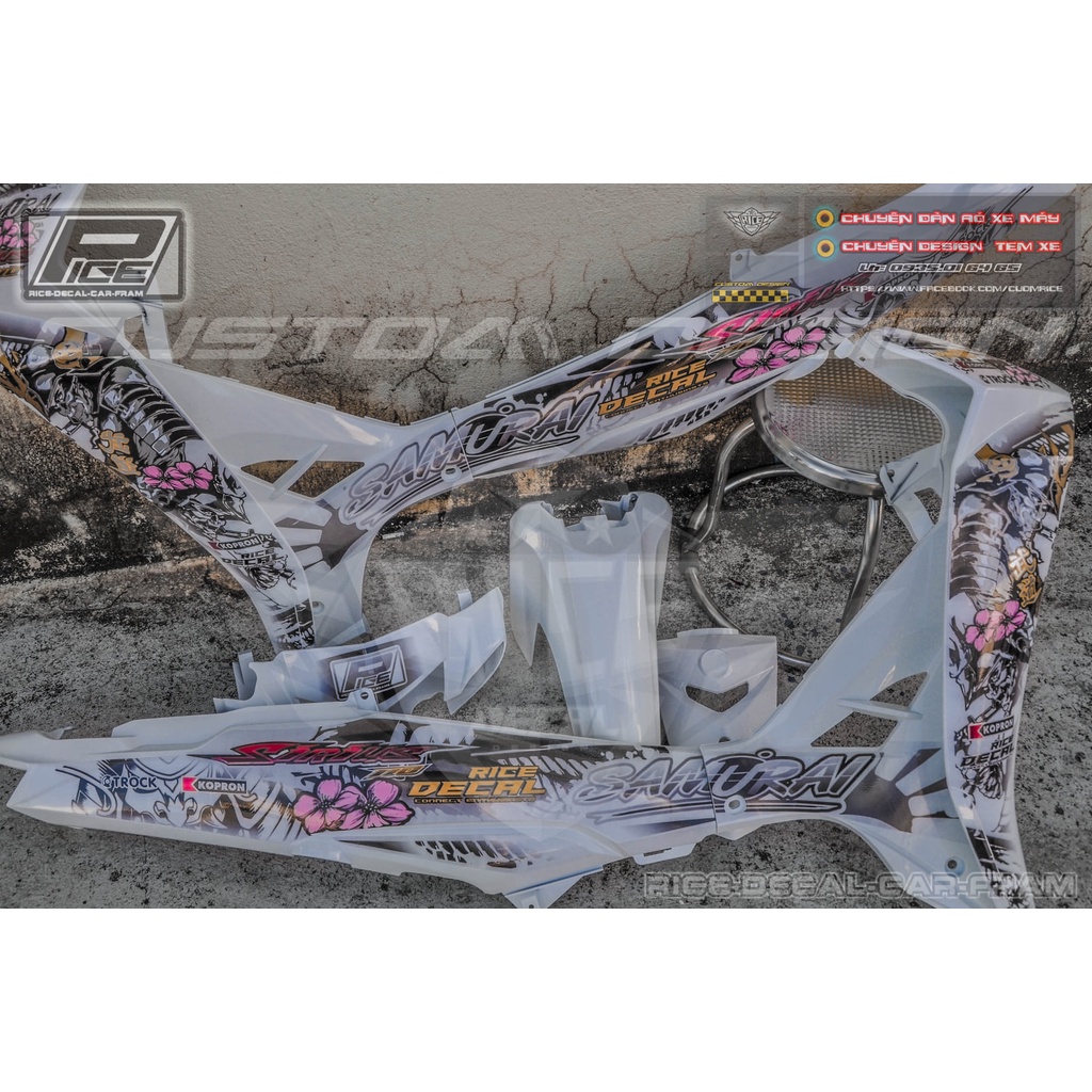 Tem Sirius full trắng Tem hình Samurai