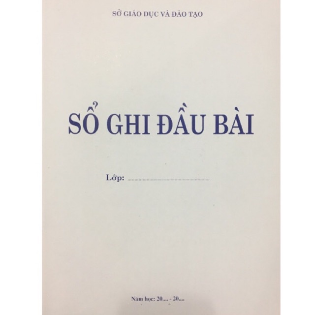 Sổ ghi đầu bài