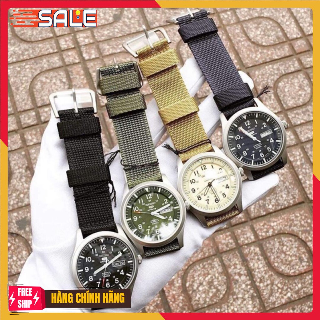 [HÀNG CHÍNH HÃNG] Đồng Hồ Nam Seiko 5 Quân đội 42mm bản J