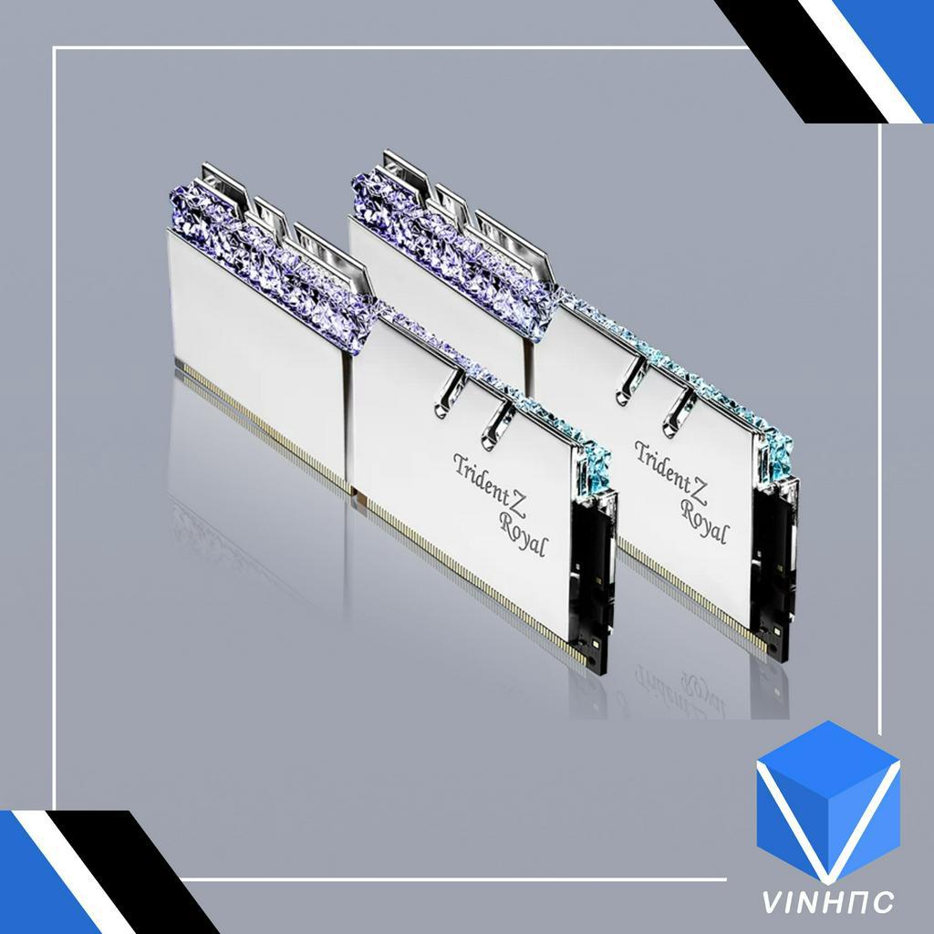 Ram G.SKILL Trident Z Royal Silver RGB 16GB 3600MHz DDR4  F4-3600C18D-16GTRS