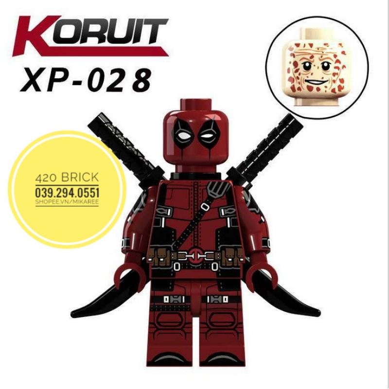 Non Lego - Minifigures Nhân Vật DeadPool XP-028