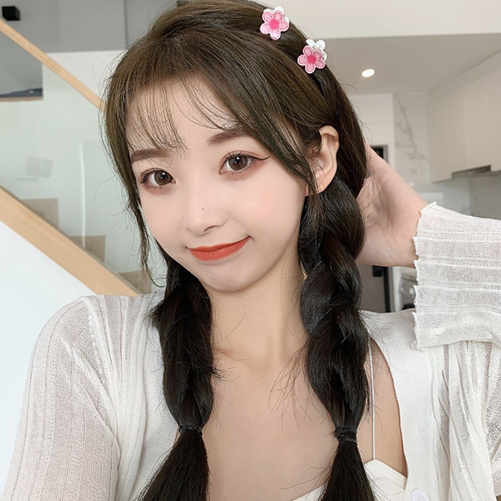 Set 4 Kẹp Tóc Hình Hoa Anh Đào Nhiều Màu Dễ Thương Cho Nữ