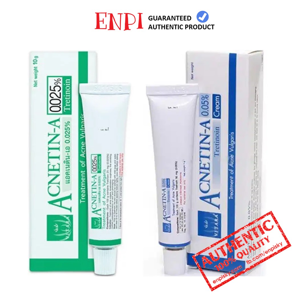 [Mã SKAMA8 giảm 8% đơn 300K] Kem giảm mụn Acnetin-A Tre. 0,025% - 0,05%