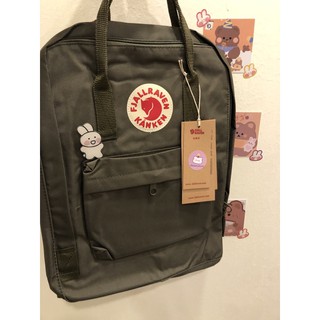 Balo kanken rêu Classic ( tặng kèm pin cài )