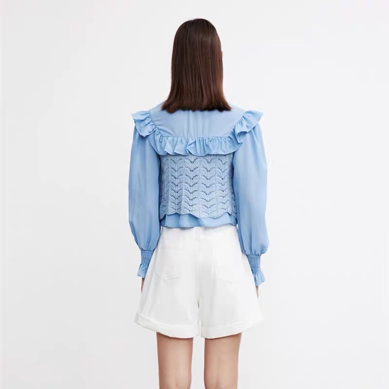 Áo sơ mi phối len Urban Revivo