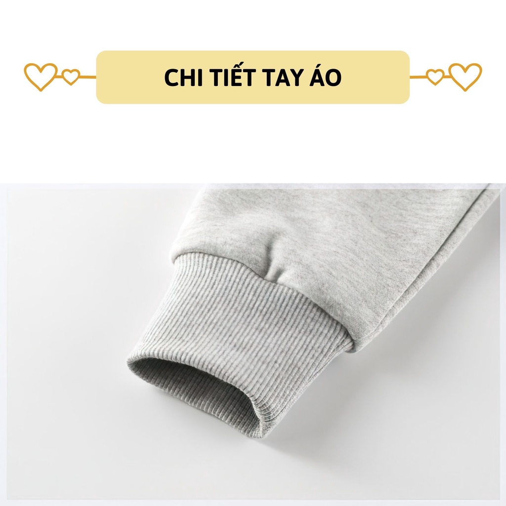 Áo thun nỉ bé trai dài tay 27Kids áo nỉ da cá lót lông nam cho trẻ từ 2-10 tuổi BLSS1