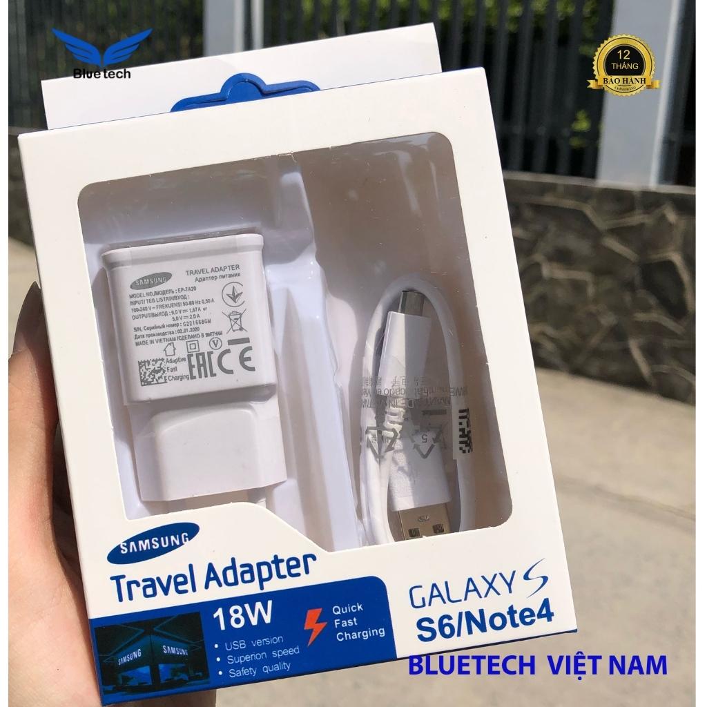 Sạc Nhanh Sam sung 18W, Bộ Sạc Nhanh Sam sung Cổng Micro USB Tương Thích Các Dòng S7/A6/A7/A10/J3/J4/J5/J6/J7/ Bluetech