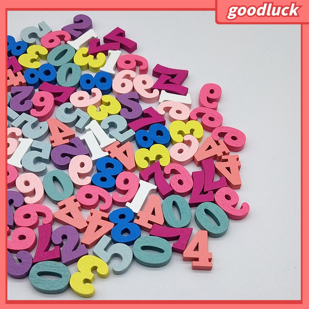 Bộ 100 miếng gỗ hình chữ cái và chữ số