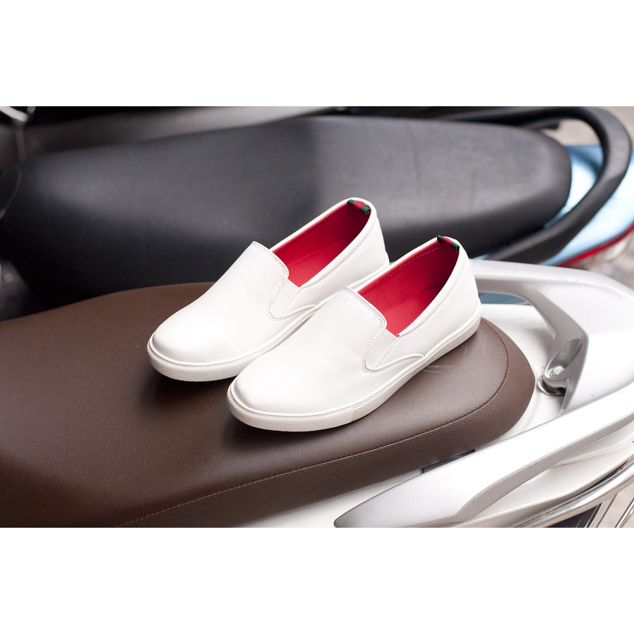 Giày Slip On Nam Aroti Đế Khâu Chắc Chắn Phong Cách Đơn Giản Màu Trắng - M498-TRANG +L-TRANG | BigBuy360 - bigbuy360.vn