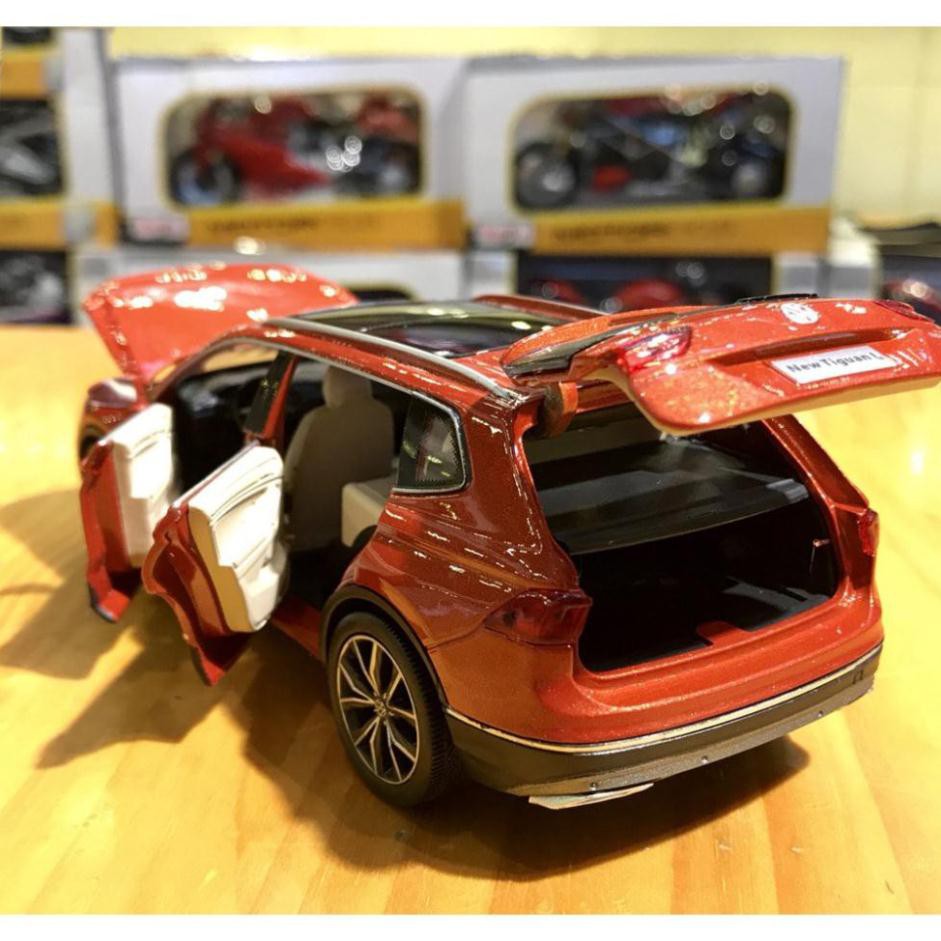 NEW Xe mô hình ô tô Volkswagen tỉ lệ 1/32 màu đỏ cam hàng cao cấp