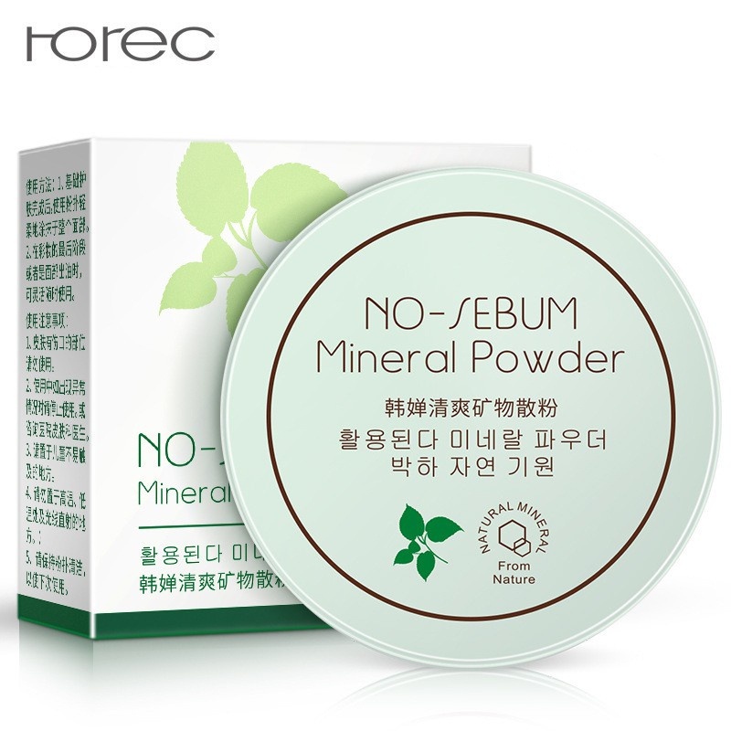 Phân phủ kiềm dầu giúp lớp trang điểm hoàn hảo dạng bột No Sebum Mineral Powder Rorec