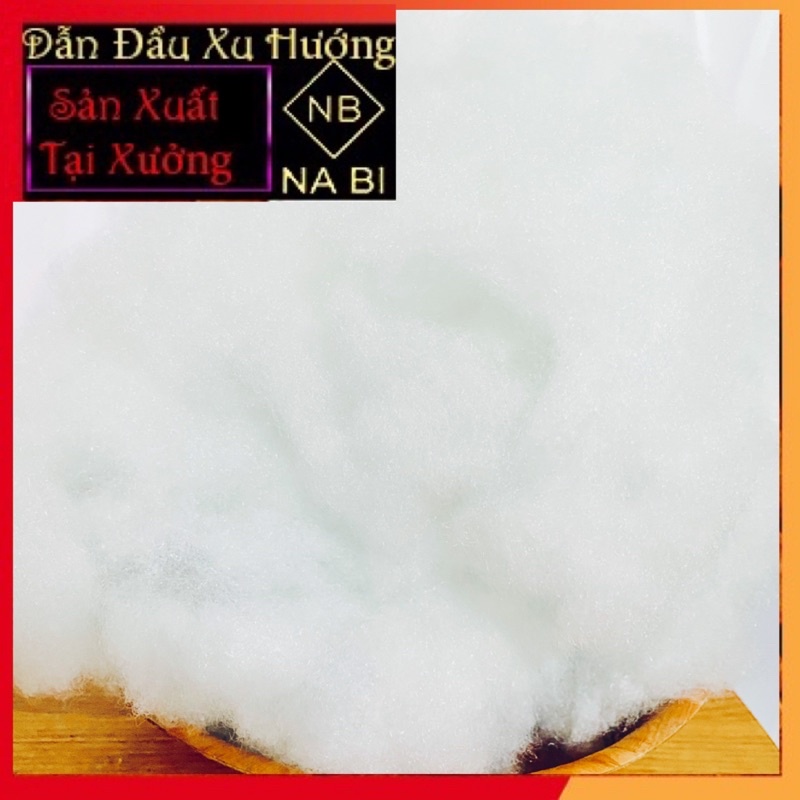 Bông Gòn Xơ mềm tốt sợi tơi trắng mềm 1kg(gòn sạch) nhồi gối nhồi gấu bông lót sâm lót hàng lót gốc lan giá rẻ tại xưởng