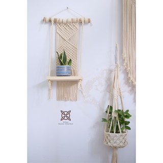 Mành treo chậu kệ gỗ