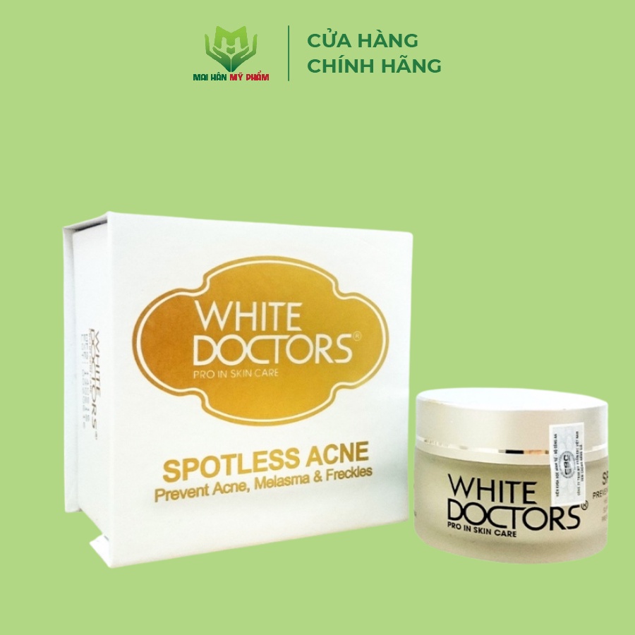 Kem ngừa thâm mụn làm trắng da White Doctors Spotless Acne 25g - Mỹ Phẩm Mai Hân