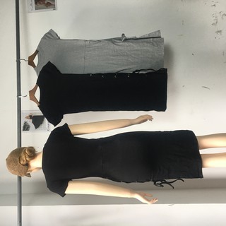 Đầm Đan Dây Xẻ Tà