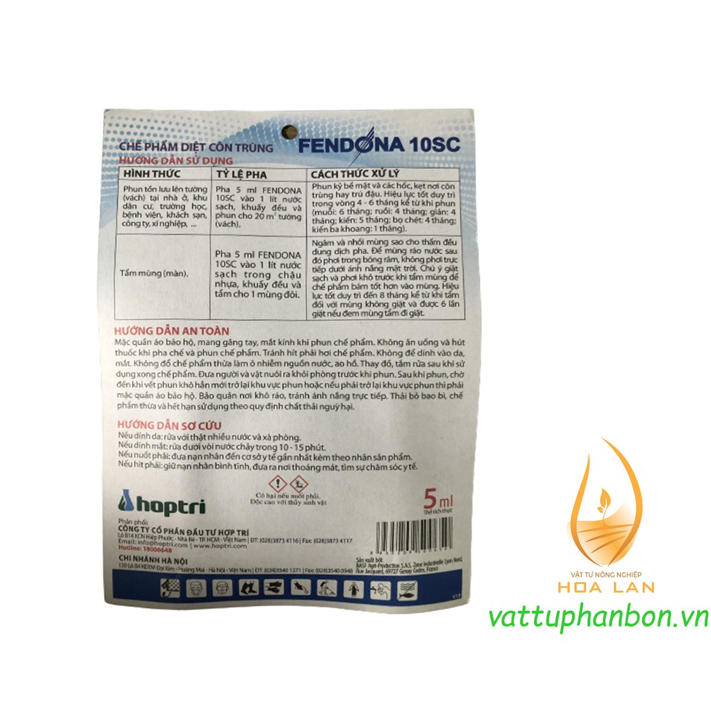 Chế Phẩm Diệt Côn Trùng Fendona 10SC - #046B# 5ml