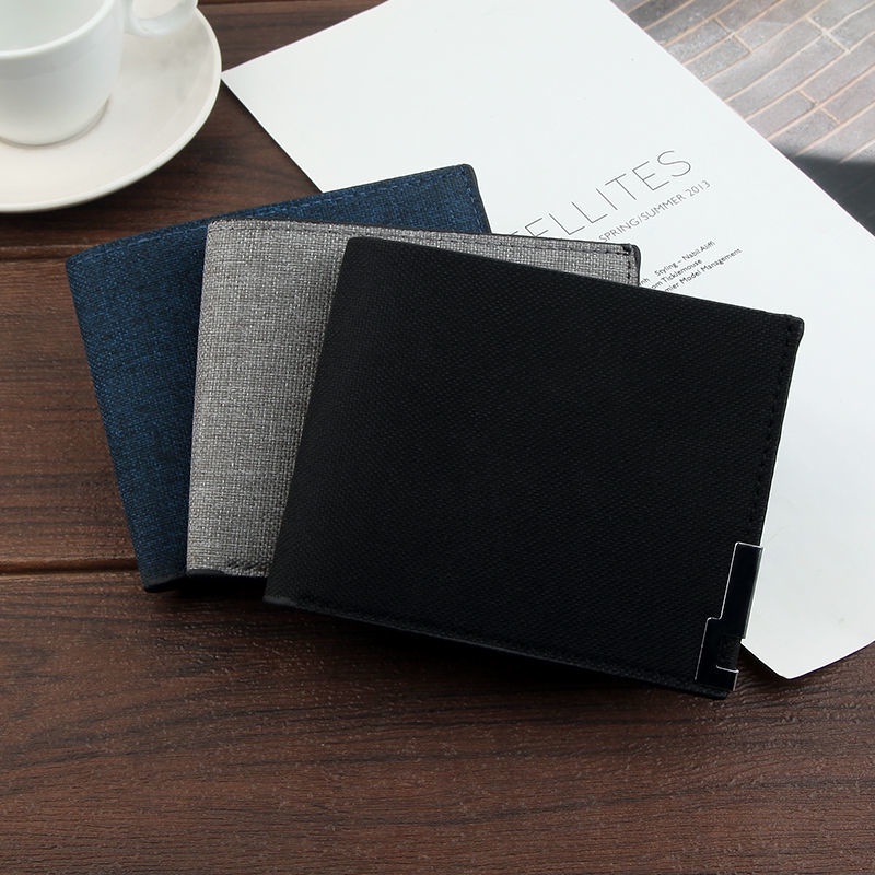 Ví Ngắn 2 Kiểu Chất Liệu Canvas Cho Nam