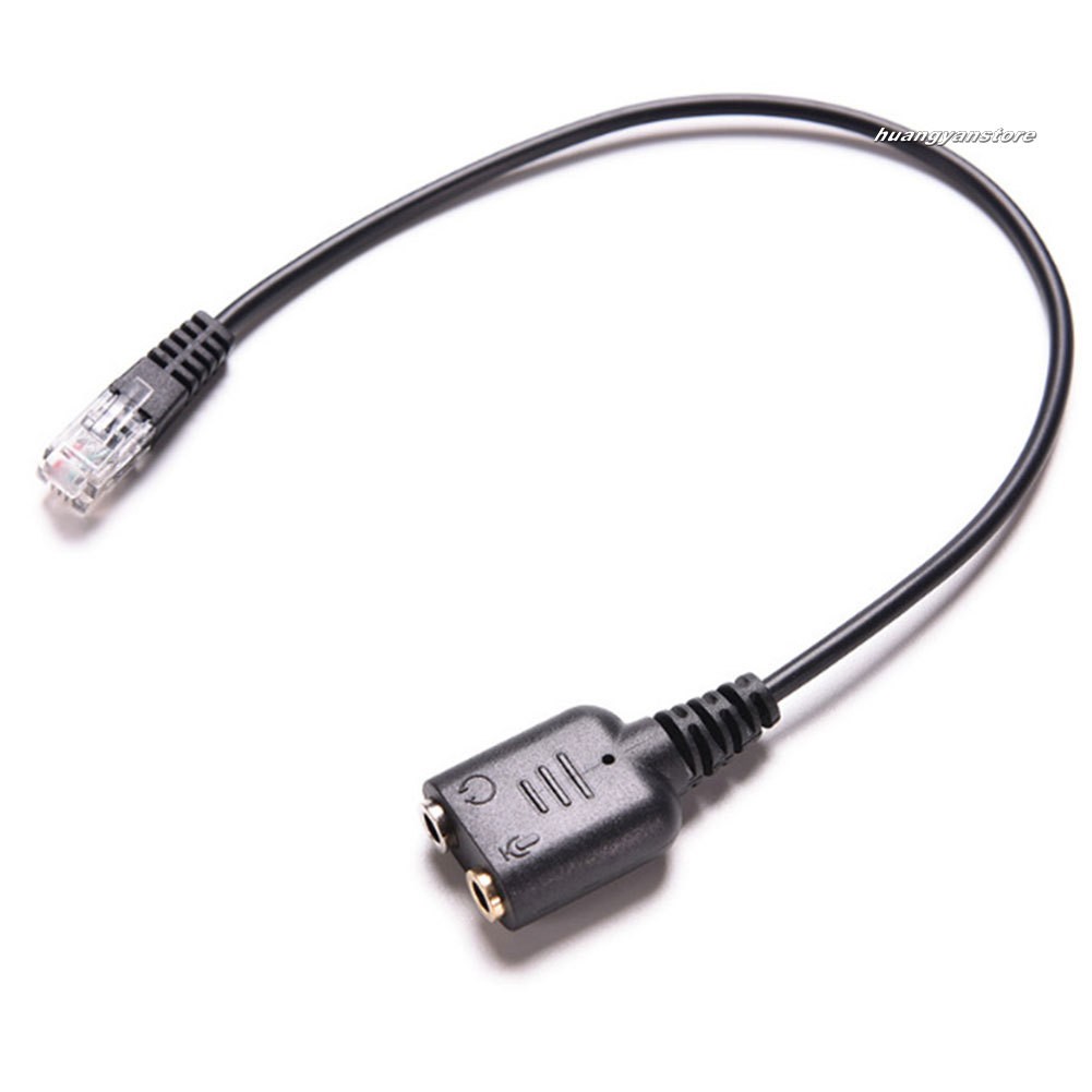Dây Cáp Chuyển Đổi Âm Thanh 3.5mm Sang Rj9 Dành Cho Điện Thoại Pc