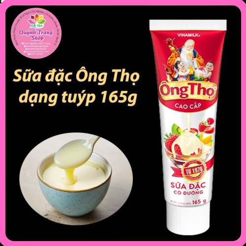 [SỮA ĐẶC CÓ ĐƯỜNG] Sữa đặc Ông Thọ đỏ - Dạng tuýp 165g - SIÊU TIỆN LỢI, DỄ SỬ DỤNG