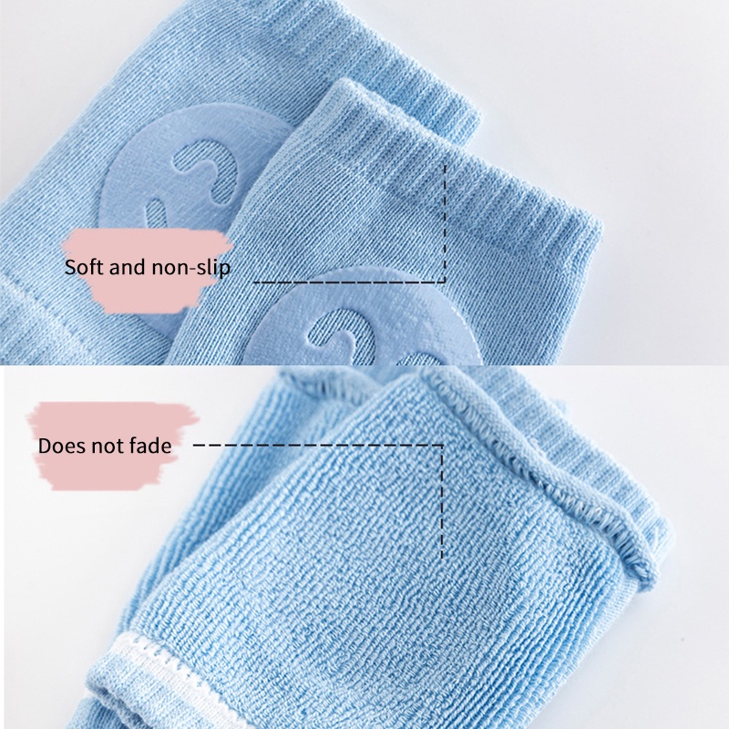 Tất đệm bảo vệ đầu gối bằng cotton mềm nhiều lớp chống ngã in hình thú vật hoạt hình kiểu mùa hè cho em bé